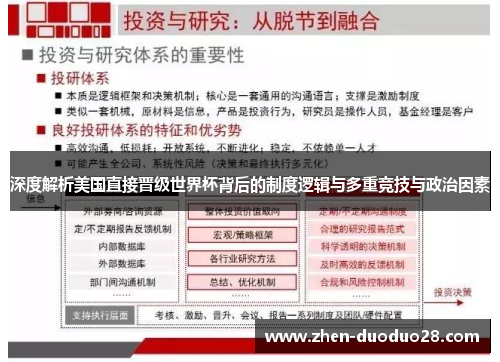 深度解析美国直接晋级世界杯背后的制度逻辑与多重竞技与政治因素